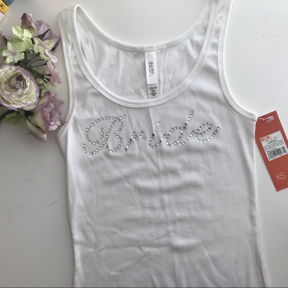 NWT Bride Jeweled Tank Top