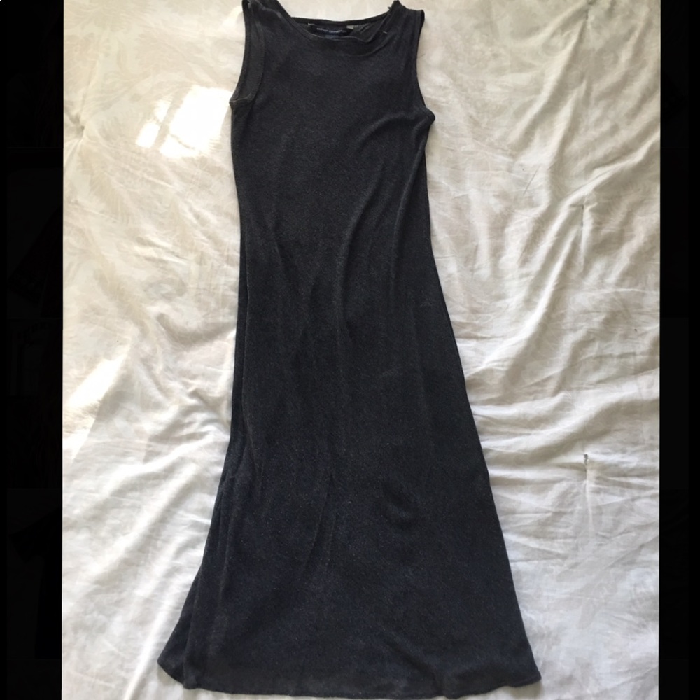 Vintage sheer knit midi dress