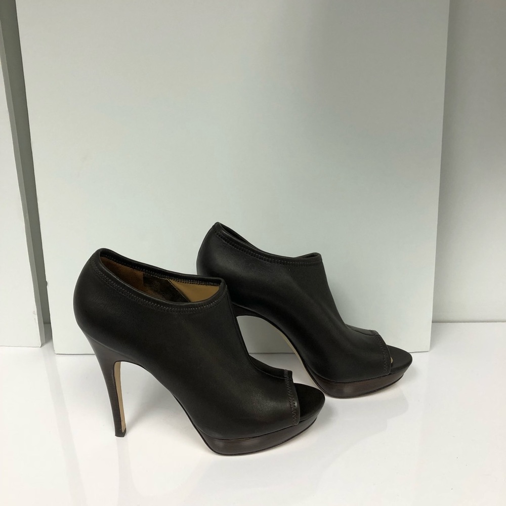 Via Spiga Soft Brown Leather Open Toe Heels (9)