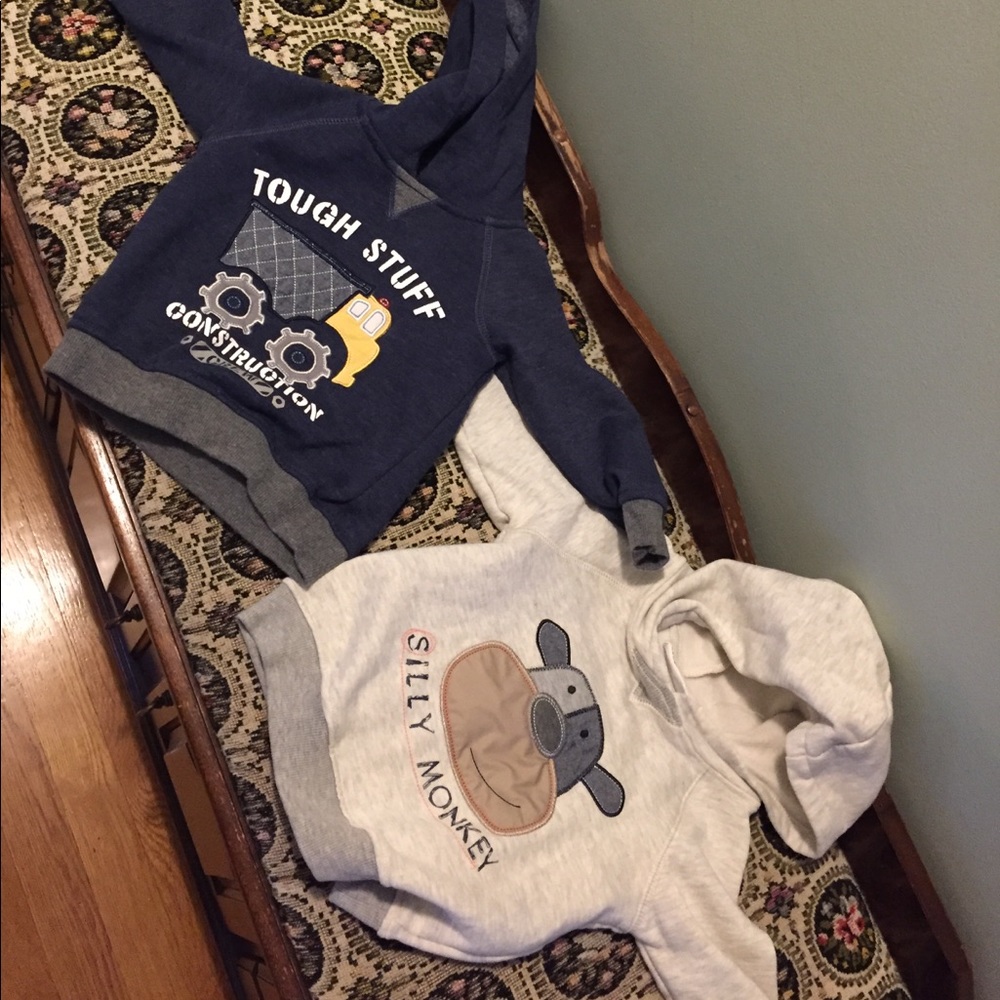2 hoodies size 24 months