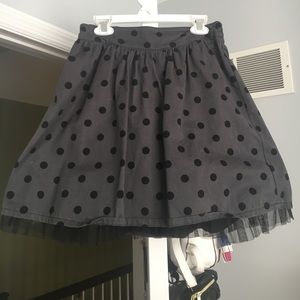 polka dot skirt