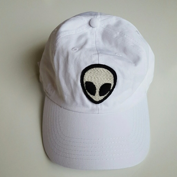 Brandy Melville Accessories - Original! Brandy Melville White Alien Baseball Hat