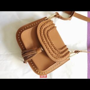 Faux leather crossbody bag