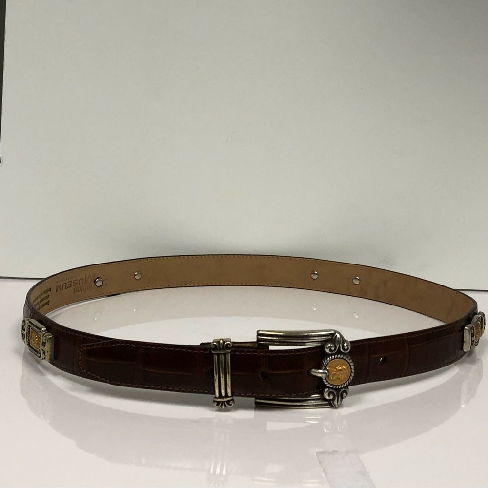 Brown Leather Brighton Belt (L)