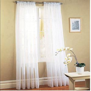 White Sheer Curtains