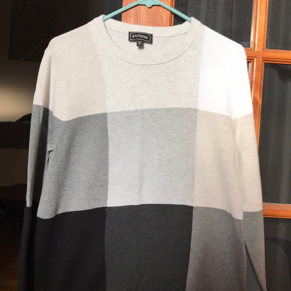 Mens Express color block sweater, rarely worn’