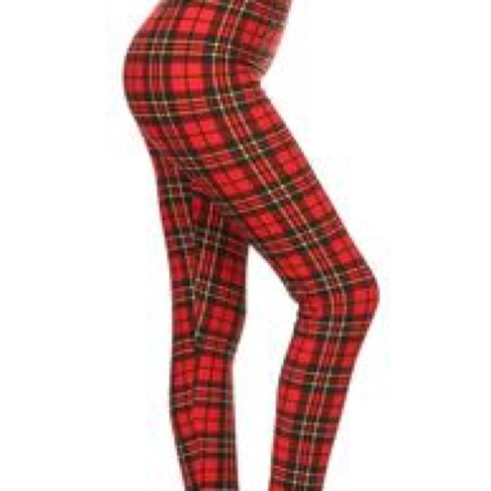 LAST PAIR PRICE DROP! Super Soft, Plaid Leggings
