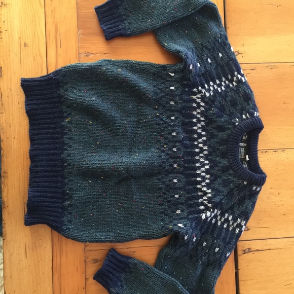 ESKIMO KNITWEAR /England/pure wool slate sweater - Picture 4 of 5
