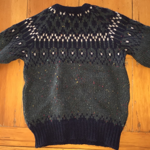 ESKIMO KNITWEAR /England/pure wool slate sweater - Picture 5 of 5
