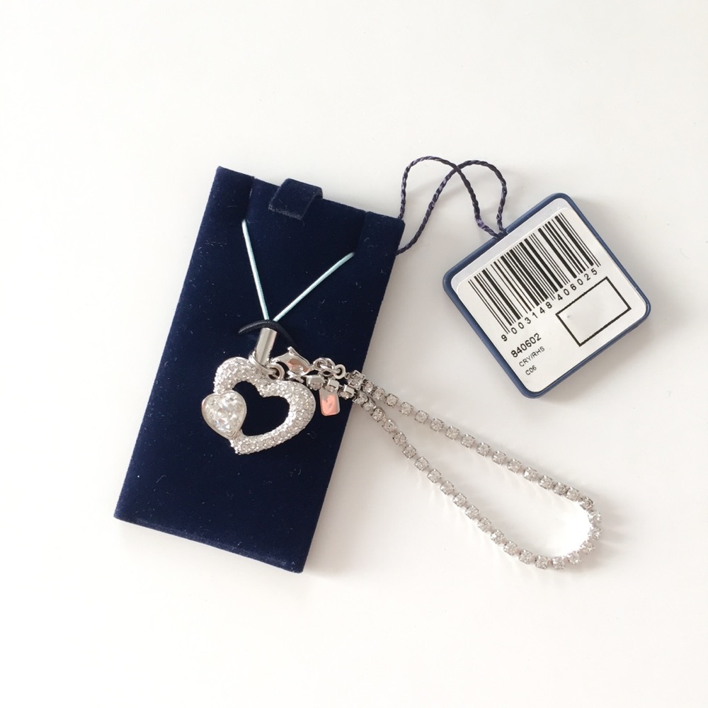 Swarovski Crystal Mobile Phone Charm with Bracelet