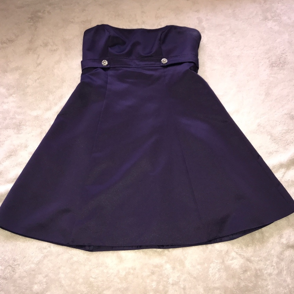Beautiful plum dress with accent piece
