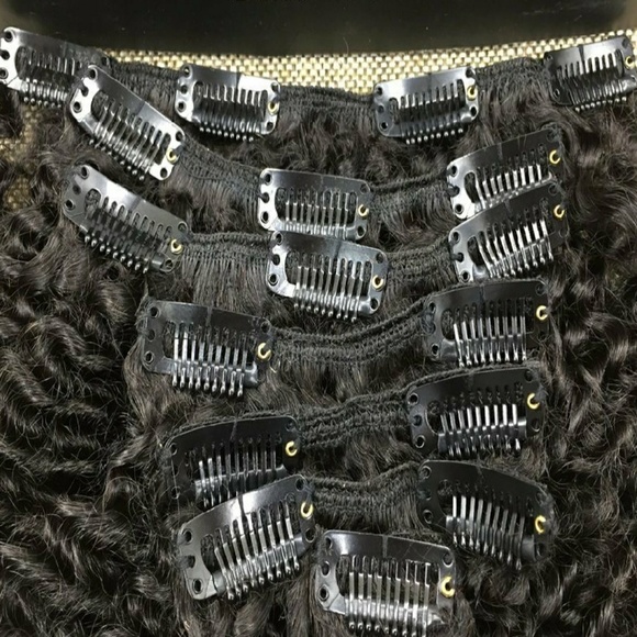 Afro Curly 14 inch Full Head Clip in Extension