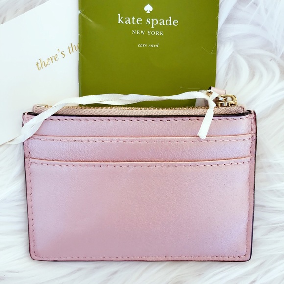 ✨HP✨Kate Spade Rose Gold Glitter Cardholder - Picture 3 of 5