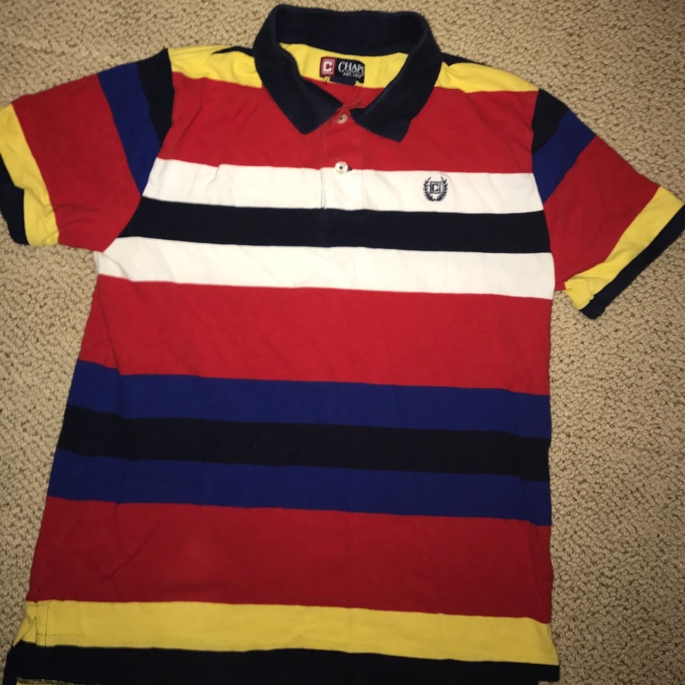 Chaps multicolor stripe polo