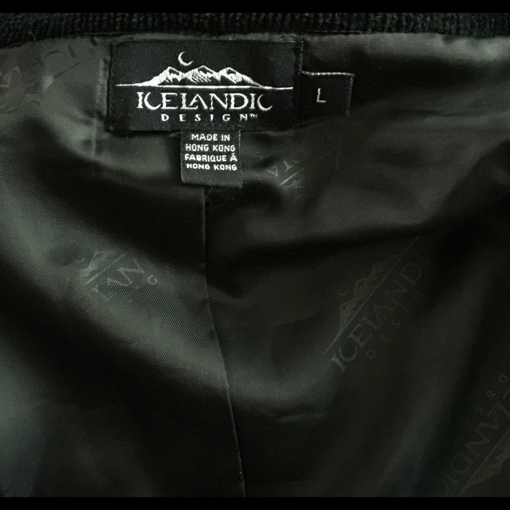 50 Icelandic Design Wool Lined Zip Sweater Coat - Picture 5 of 6