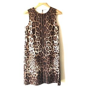 Dolce & Gabbana leopard print shift dress