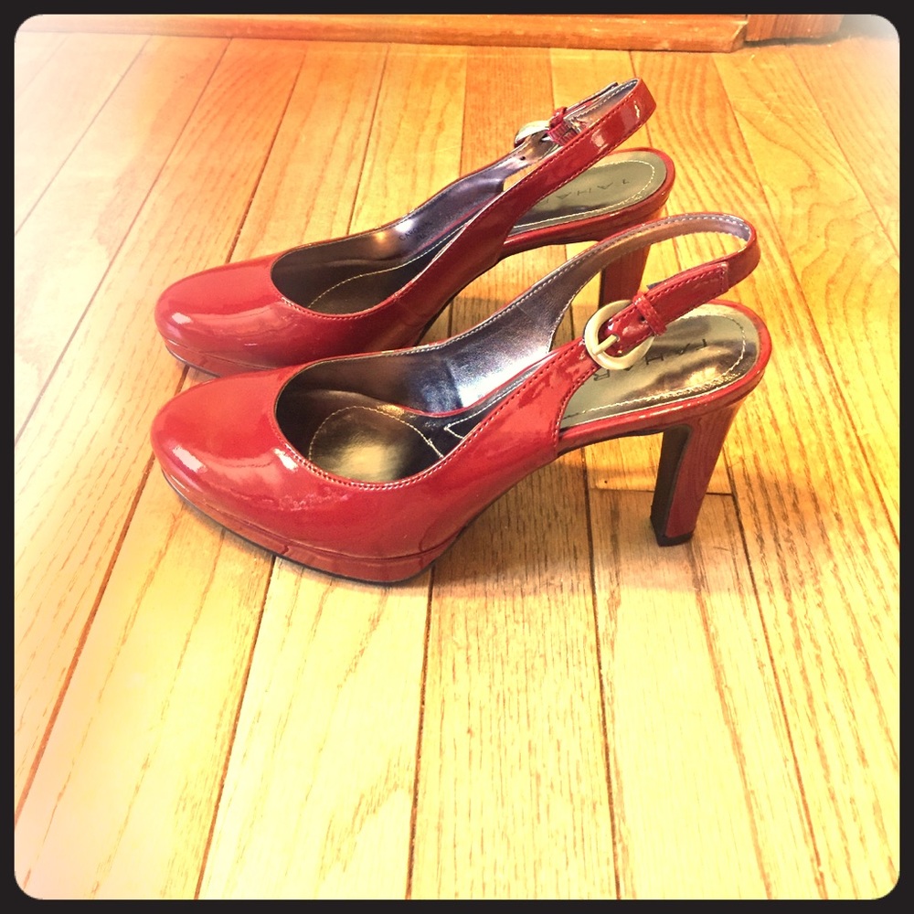 Tahari sling back heels