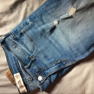 Hollister ripped super skinny jeans