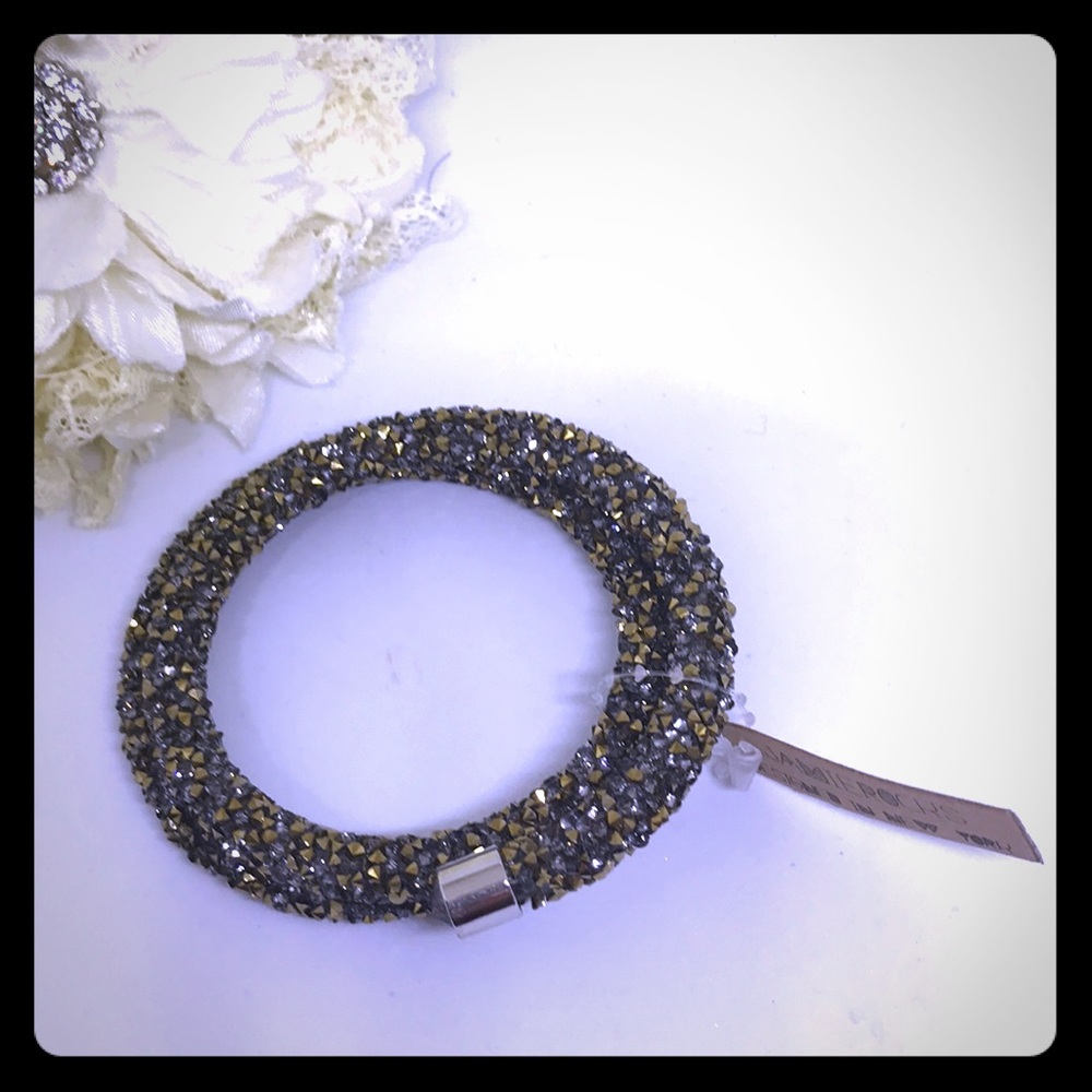 Gold Flake Wrap Bracelet