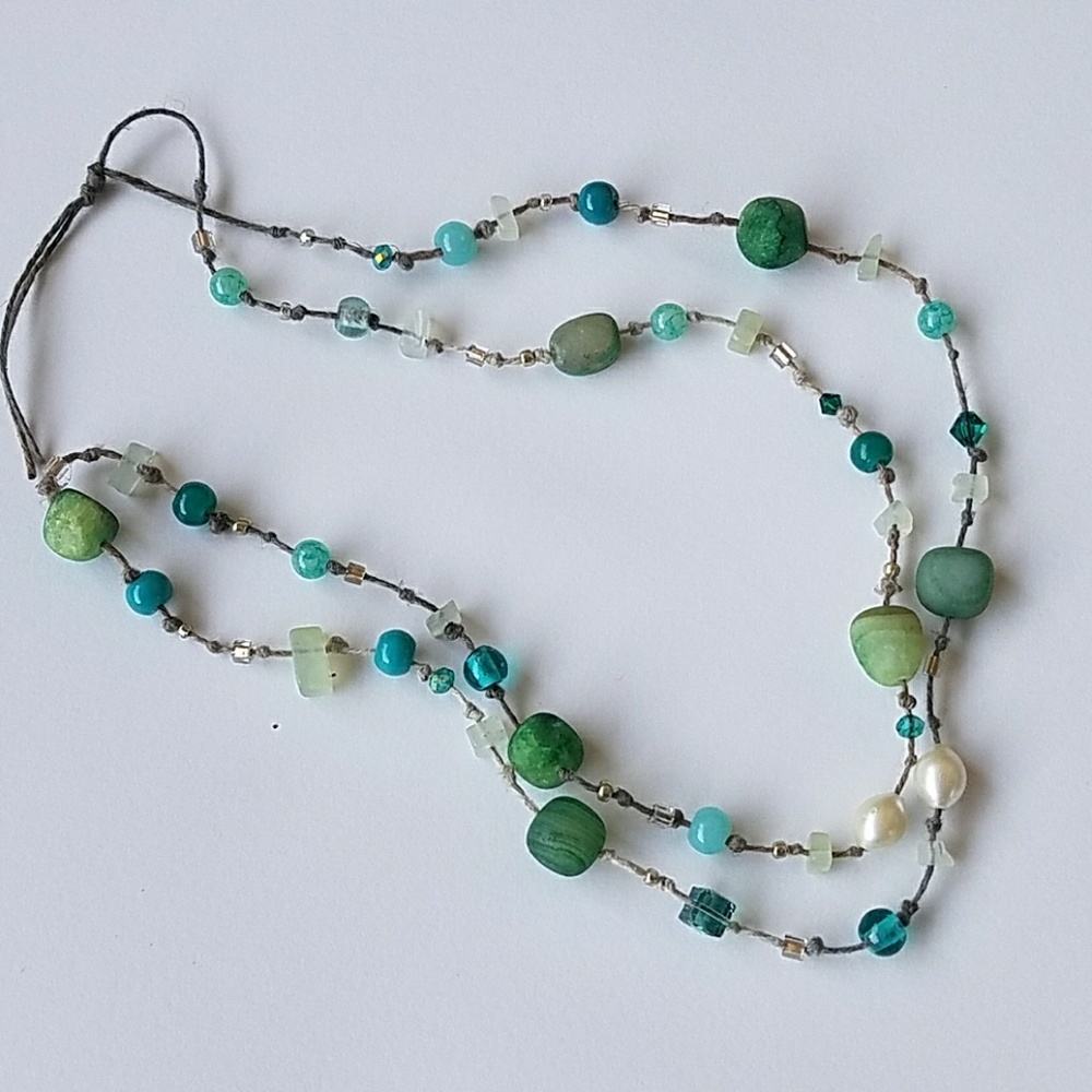 Jade and semi-precious Stone necklace