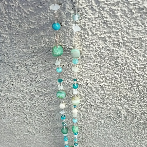 Jade and semi-precious Stone necklace - Picture 4 of 8