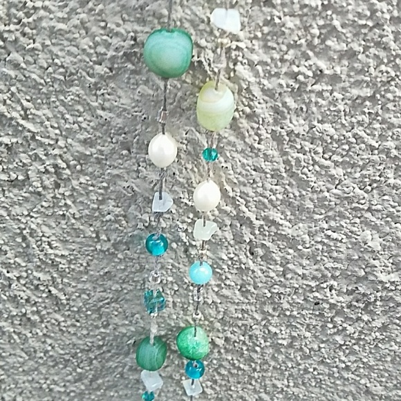 Jade and semi-precious Stone necklace - Picture 6 of 8