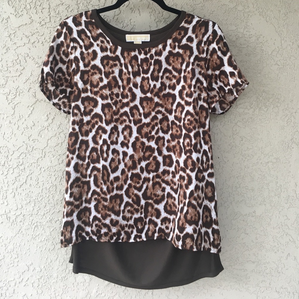 Hi-Lo Animal Print Shirt