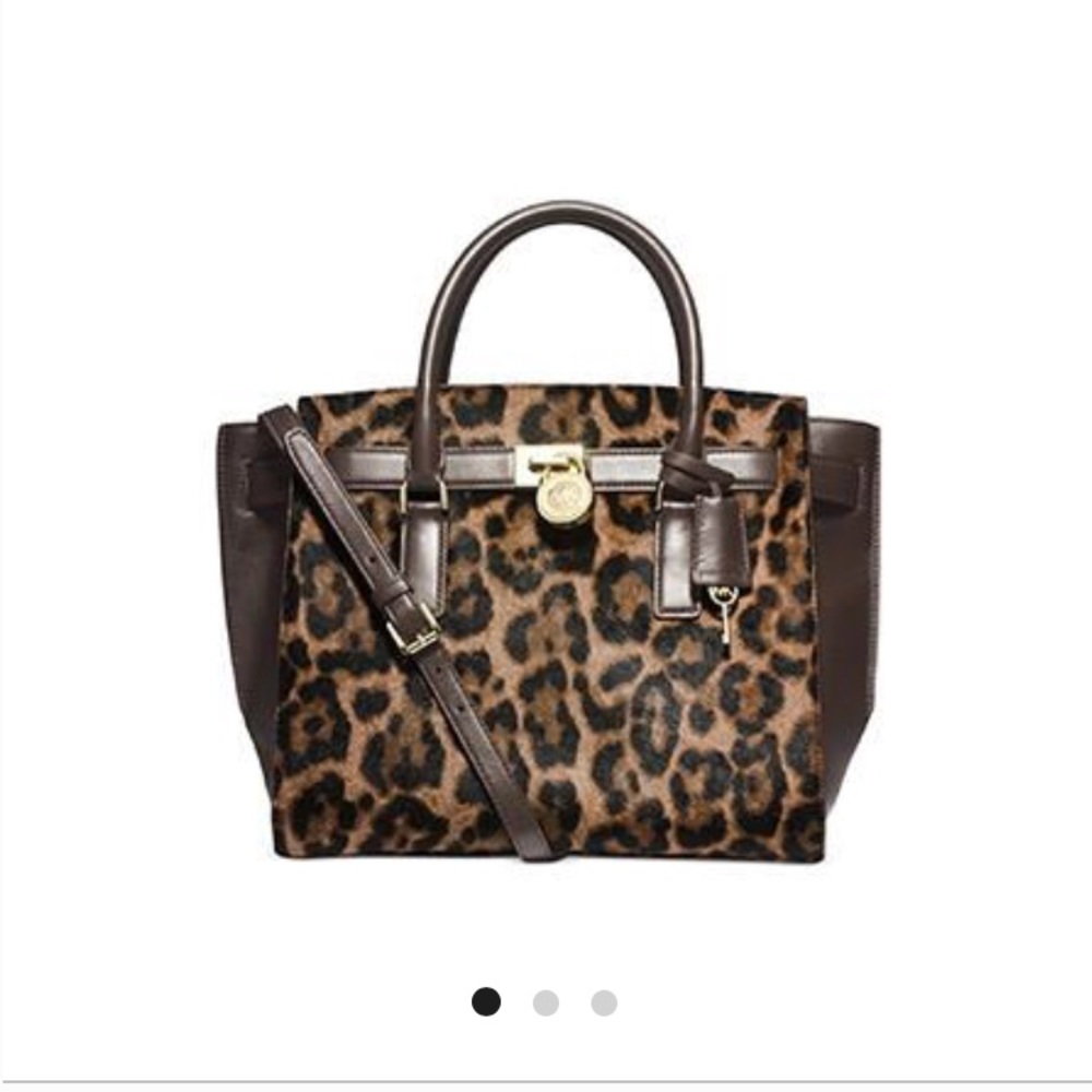 Michael Kors Hamilton Traveler Medium Leopard
