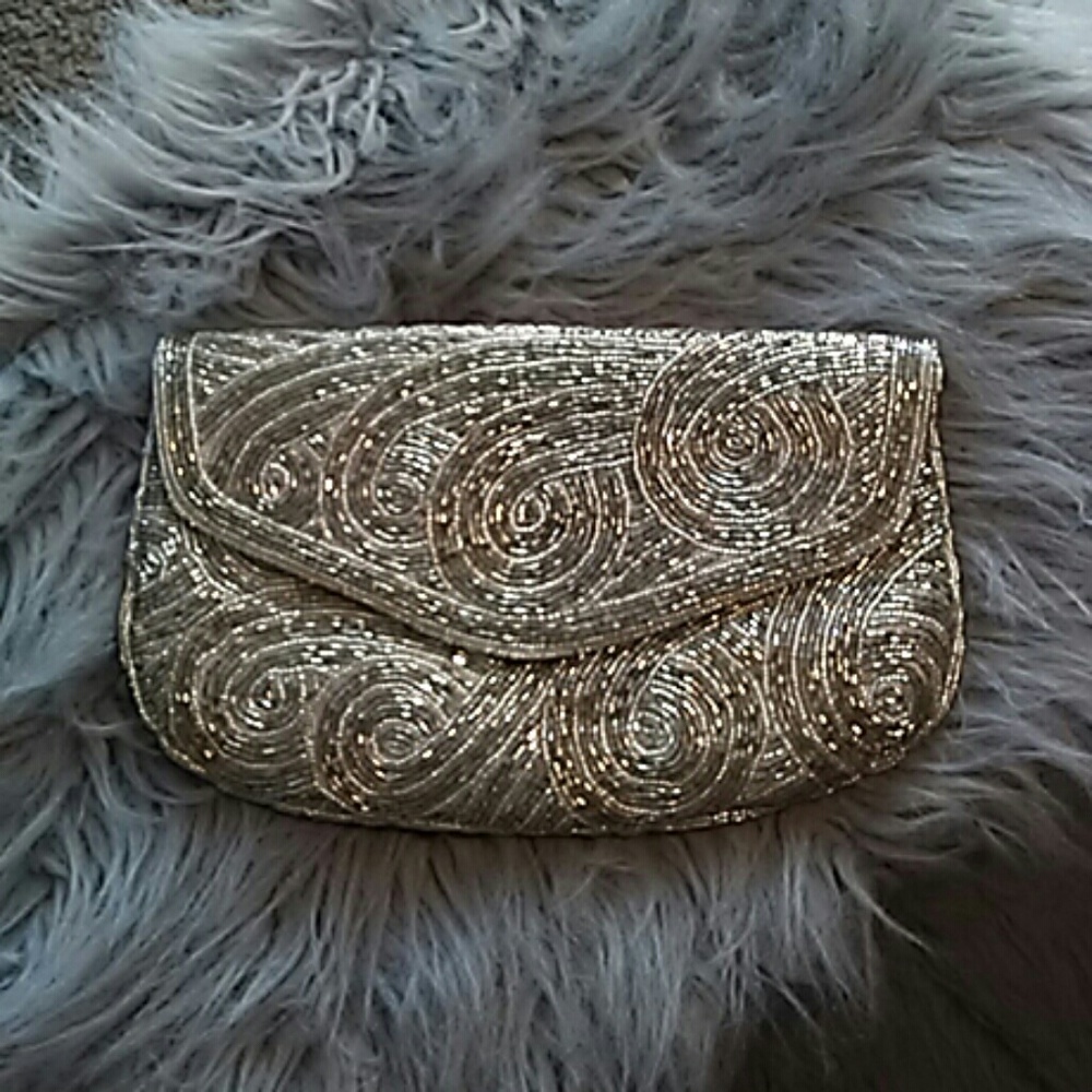 Vintage Beaded Clutch