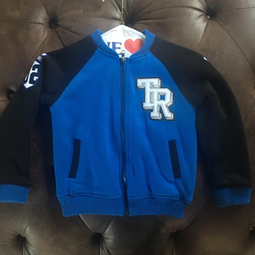 True Religion brand boys varsity jacket. Like new.