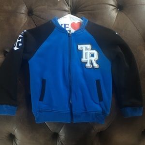 True Religion brand boys varsity jacket. Like new.