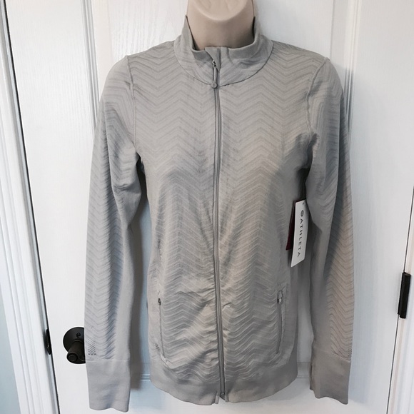 Athleta Jackets & Blazers - NWT Athleta Seamless Novelty Jacket Fog Grey!
