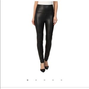 Faux leather leggings from Anthropologie