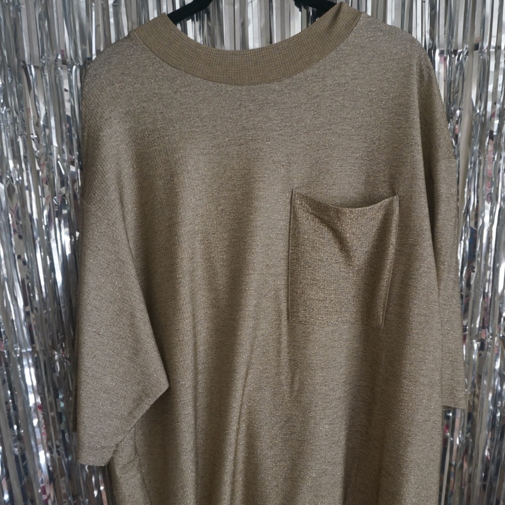 Zara jersey knit glitter T-shirt dress