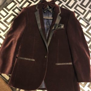 Dark Burgundy/Wine & Black Jacket