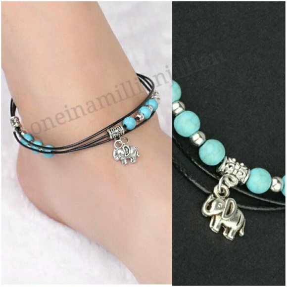 Elephant Ankle Bracelet / Anklet - Picture 1 of 4