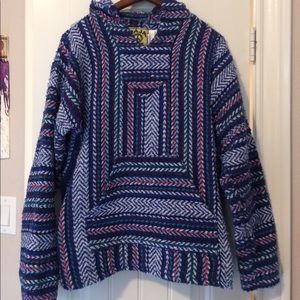 Multi colored drug rug hoodie