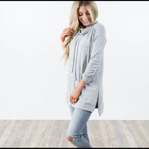 Shop Stevie light grey sweater
