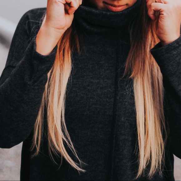Charcoal Turtleneck Sweater - Picture 2 of 7