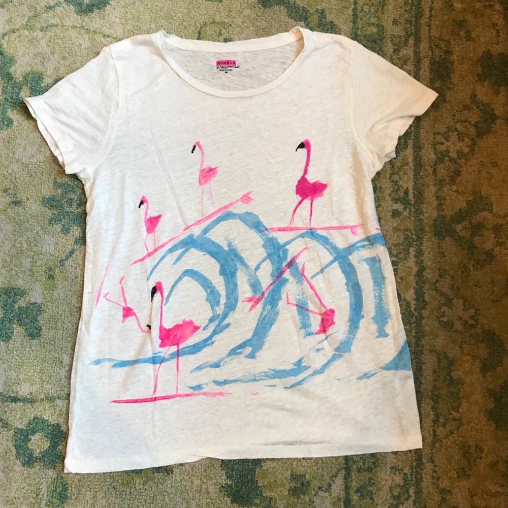 J. Crew Flamingo Tee