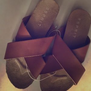 NWT leather sandals