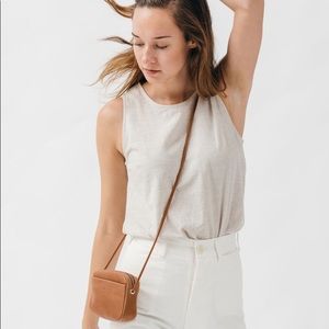 Baggu Leather Mini Purse in Brown