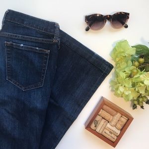 GAP Long And Lean Jeans, Dark Wash, Size 4/27R