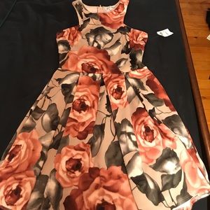 Floral Fit n Flare dress