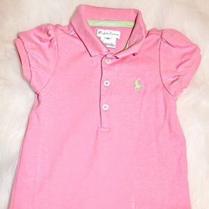 Ralph Lauren | Pink Polo Dress w/Ruffles