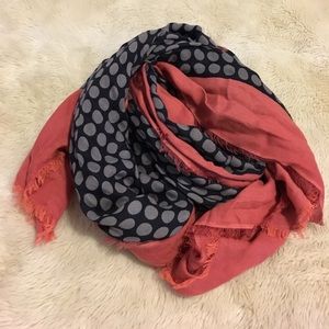Gap polka dot oversized scarf