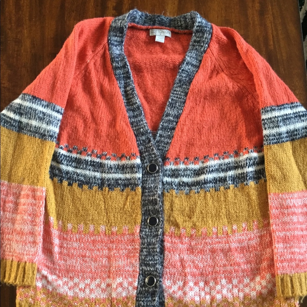 ⚡️2 for 15⚡️ Multicolored Oversized Cardigan
