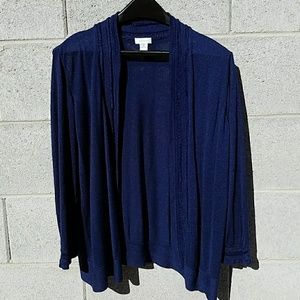 100% silk cardigan from Chico's size 3