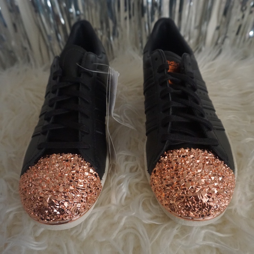 Adidas with rose gold front