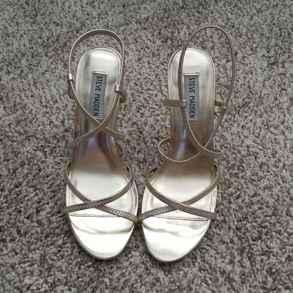 Steve Madden Gold Heels